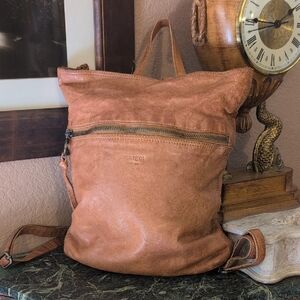 Margot Brown Leather Backpack
